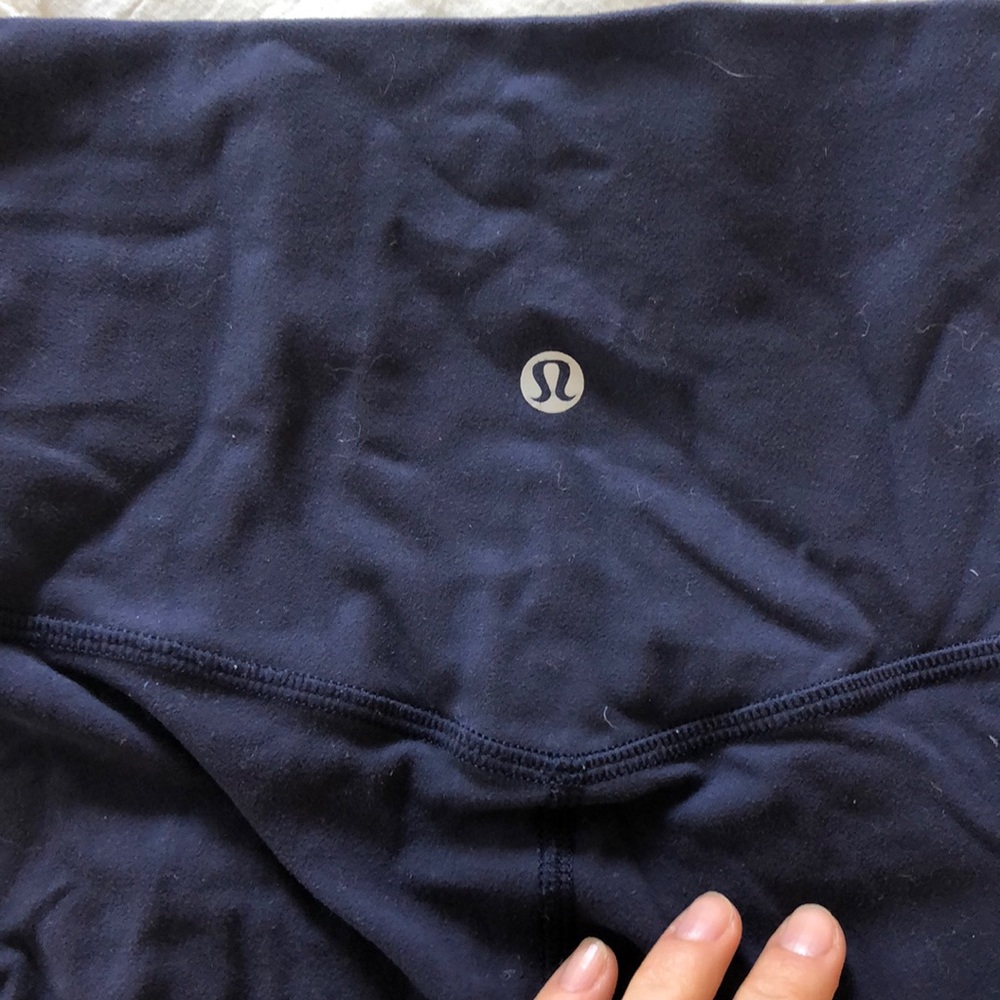 Navy blue lululemon align crop